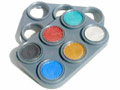 Grimas Waterbased Pearl  "P6"   Palette 6 Pearlised Colours
