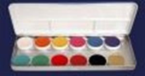 Picture of Kryolan Aquacolor Palette 12 cols D & D (FP)