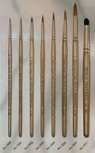 Picture of 03502 Kryolan Prof. Silver Round Brush No. 1