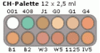 Picture of Grimas Camouflage Make-Up Palette CH - 12 cols