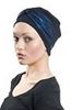 Picture of Hair World Anna Hat with Metallic Blue Wrap