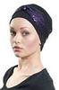 Picture of Hair World Anna Hat with purple sequin wrap