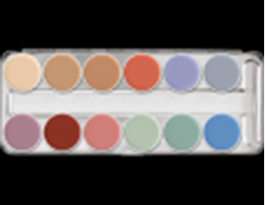 Picture of Kryolan Supracolor Palette 12 colours 'P'