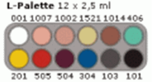 Picture of Grimas Cream Make-Up Palette 12 colours - L