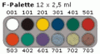 Picture of Grimas Cream Make-Up Palette 12 colours - F