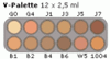Picture of Grimas Cream Make-Up Palette 12 colours - V