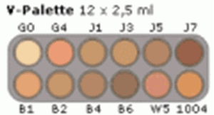 Picture of Grimas Cream Make-Up Palette 12 colours - V