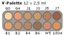 Picture of Grimas Cream Make-Up Palette 12 colours - V