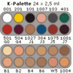 Picture of Grimas Cream Make-Up Palette 24 colours - K