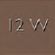 12W
