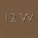 12W