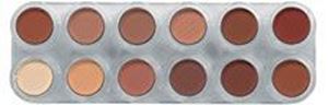 Picture of Grimas Eyeshadow/Rouge palette 12 cols - RZ